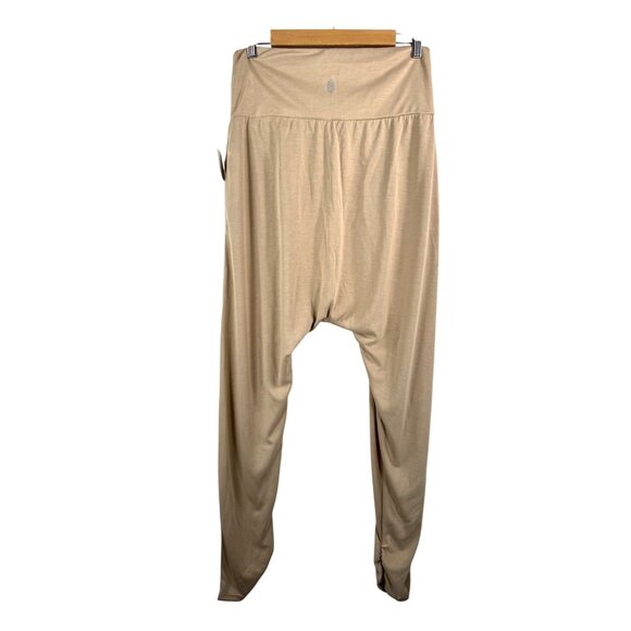 Free People Movement Echo Harem Pant tan lounge baggy sz M - Picture 4 of 8
